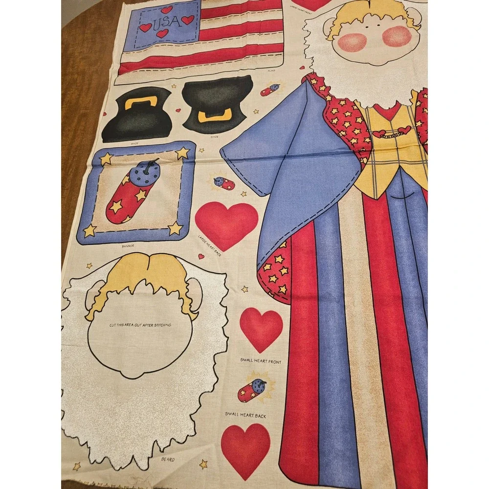 Daisy Kingdom Fabric #3691 Johnny Rocket Door Panel USA Patriotic New Uncut 1998
